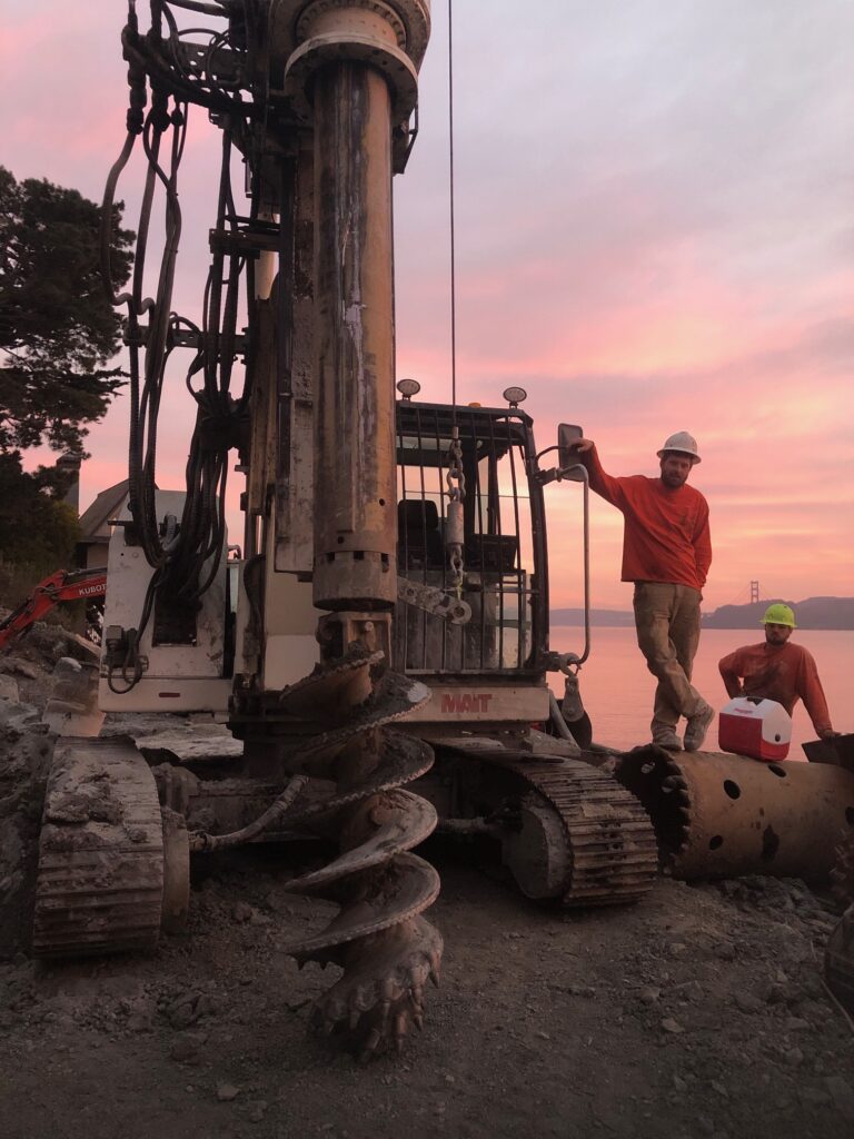 Jamba Drilling - Tiburon, CA. Foundation Drilling, retaining walls, CIDH, shoring, slide repairs, concrete pumping.